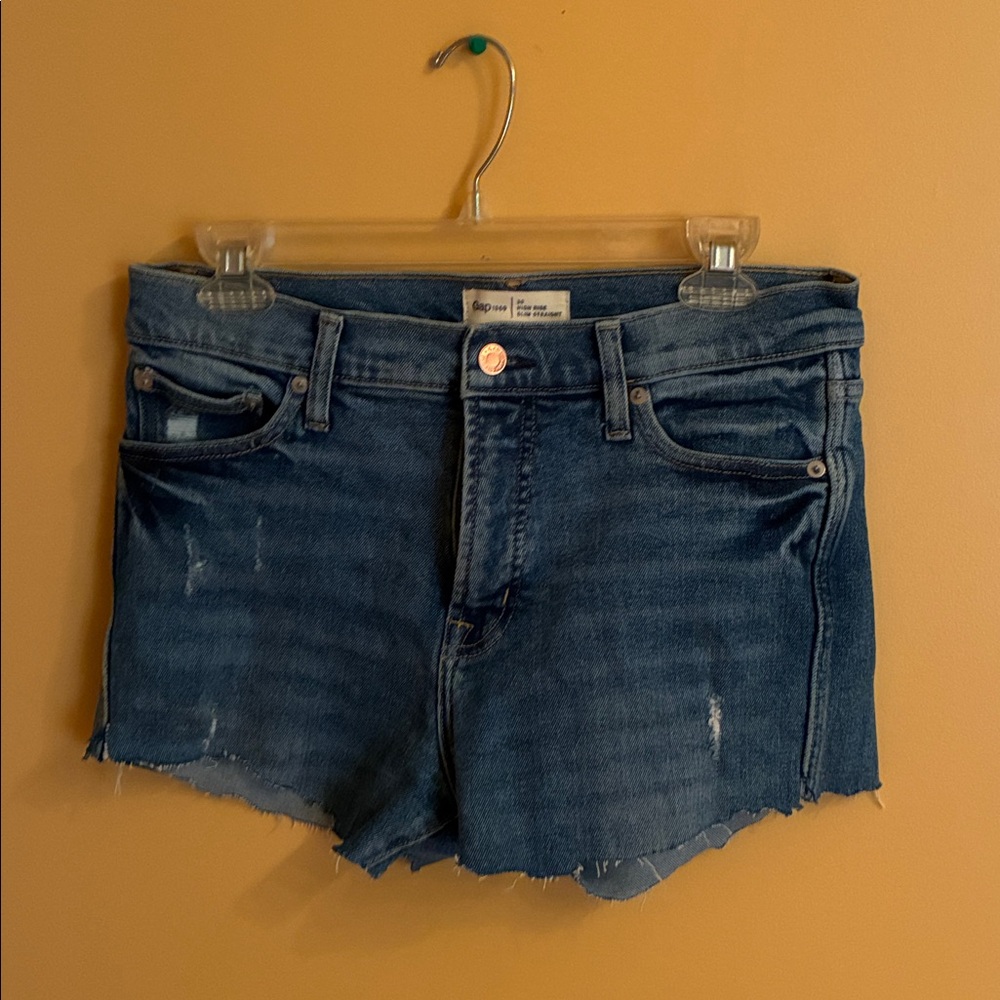 GAP High Rise Slim Straight Denim Jeans